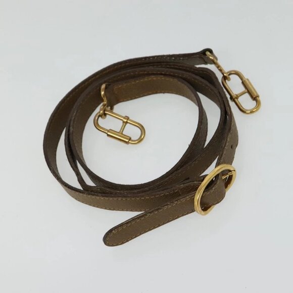 GUCCI GG Supreme Web Sherry Line Bag PVC 2way Beige Gold 40 02 015 Auth yk18574 - Picture 11 of 14